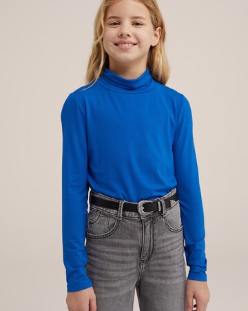 WE Fashion Tričko – modrá: přední strana