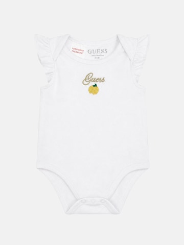 GUESS KIDS Zestaw 'SET SS BODY+POPLIN SKIRTALL' w kolorze niebieski
