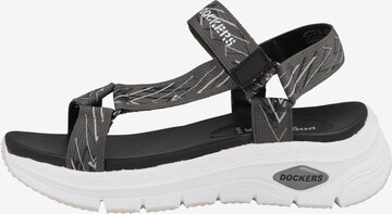 Sandalo ' 50QS201 ' di Dockers by Gerli in nero: frontale