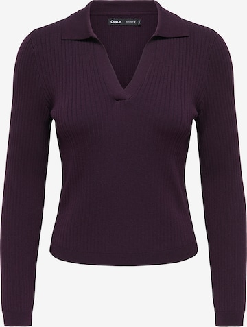 Pull-over 'ONLKaya' ONLY en violet : devant