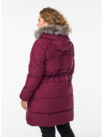 Zizzi Winter jacket 'Cajulia' in Red