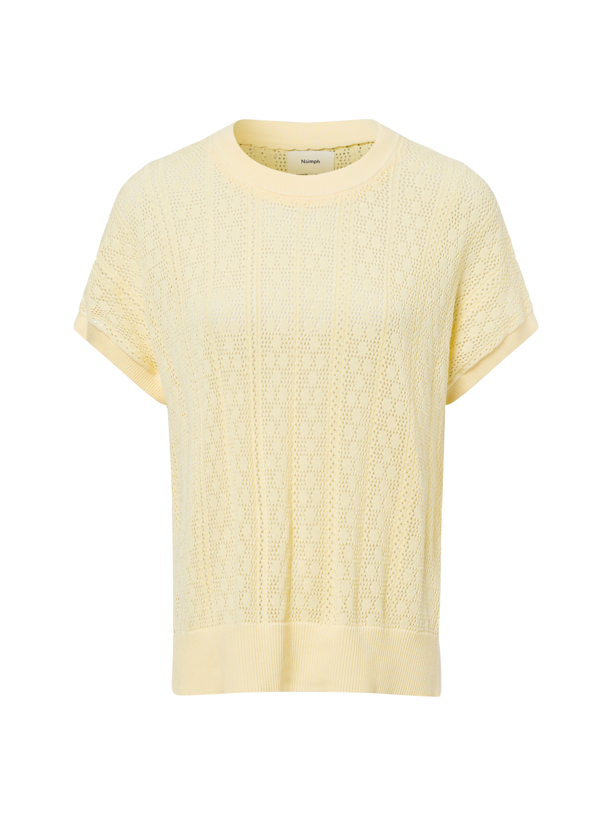 NÜMPH Trui 'Nulivas' in Geel: voorkant