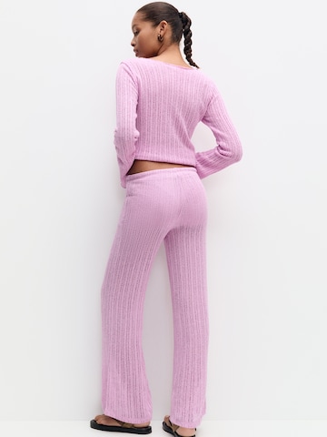 Pull&Bear Boot cut Pants in Pink