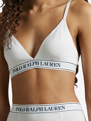 Polo Ralph Lauren T-shirt Bra ' Polo Essentials ' in White: front
