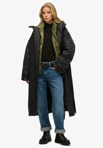 Manteau mi-saison Superdry en noir
