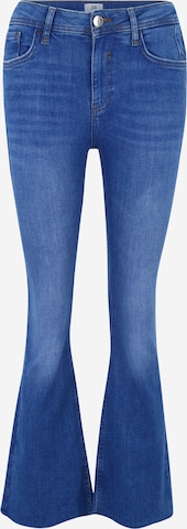 River Island Petite Flared Jeans in Blauw: voorkant