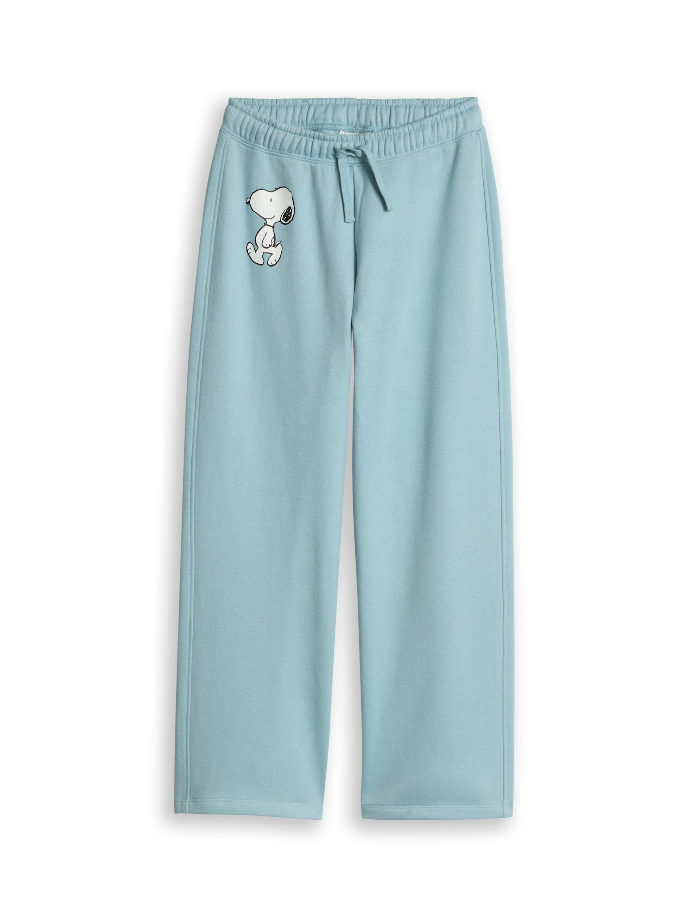 TOM TAILOR Wide leg Broek 'Snoopy' in Groen: voorkant