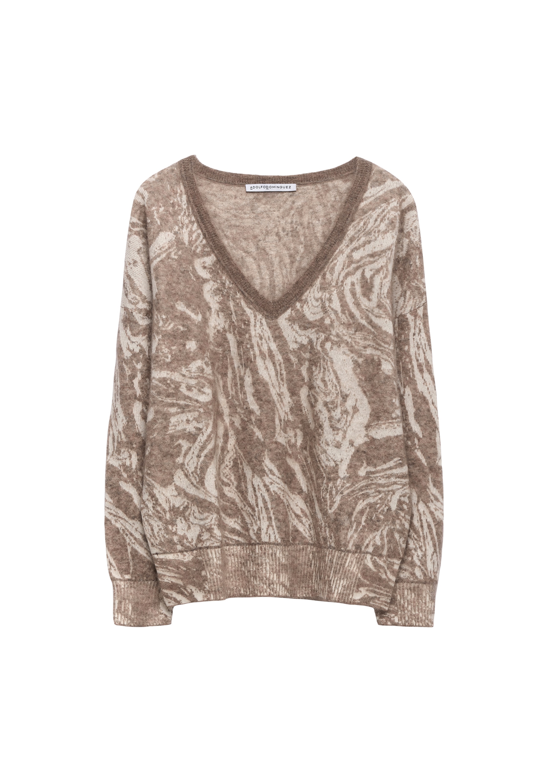 Adolfo Dominguez Svetr – béžová: přední strana