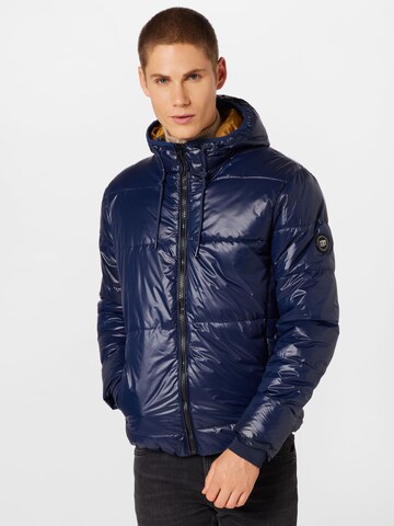 BLEND Winter Jacket in Blue: front