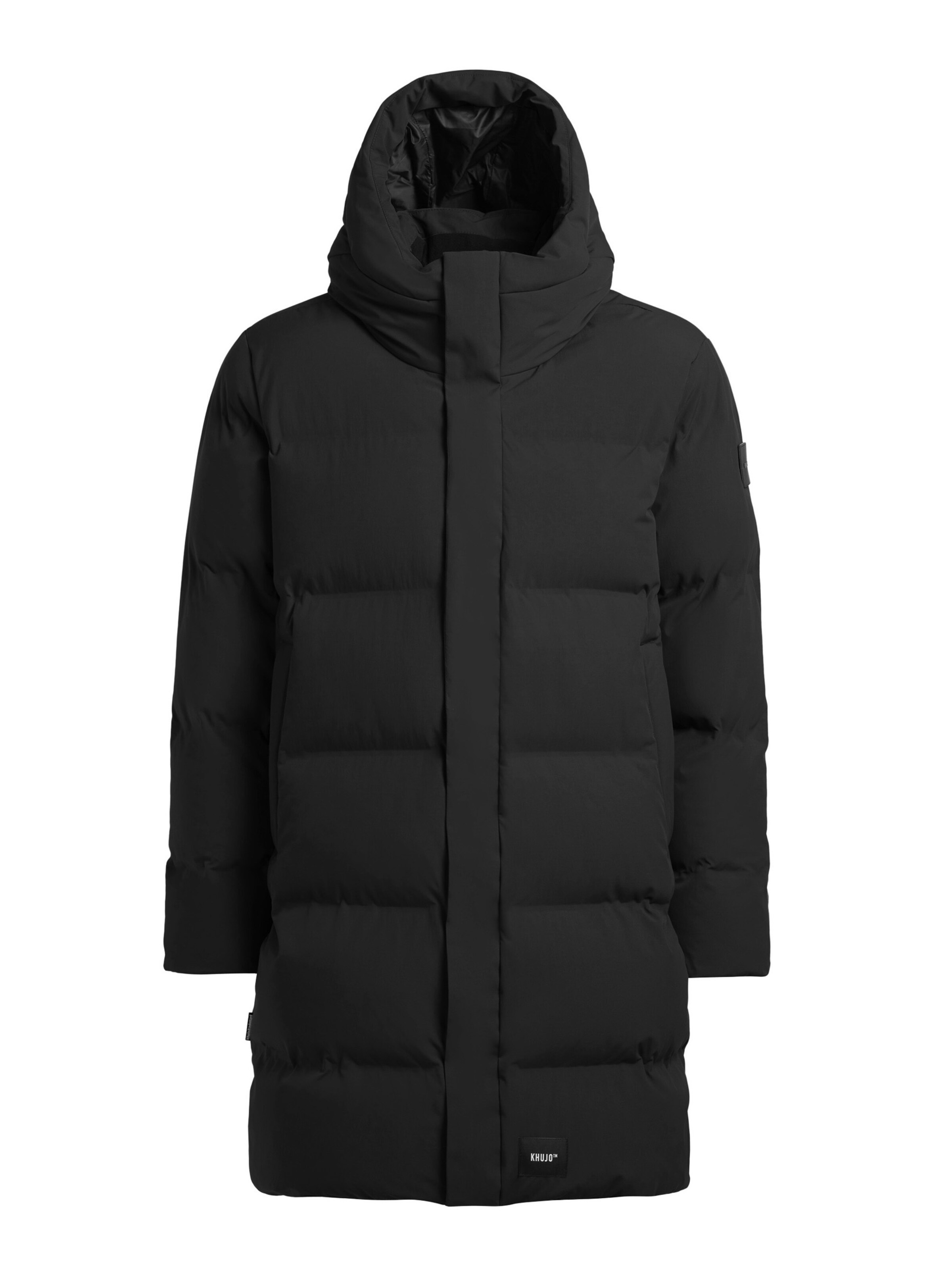 Cappotto invernale 'Gatlin' di khujo in nero: frontale