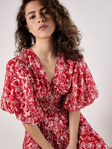 Apricot Dress in Red