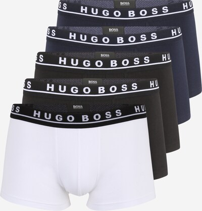 BOSS Black Boxershorts in navy / schwarz / weiß, Produktansicht