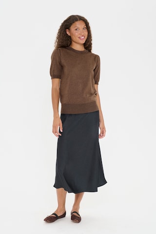 SAINT TROPEZ Sweter 'SZMila' w kolorze brązowy