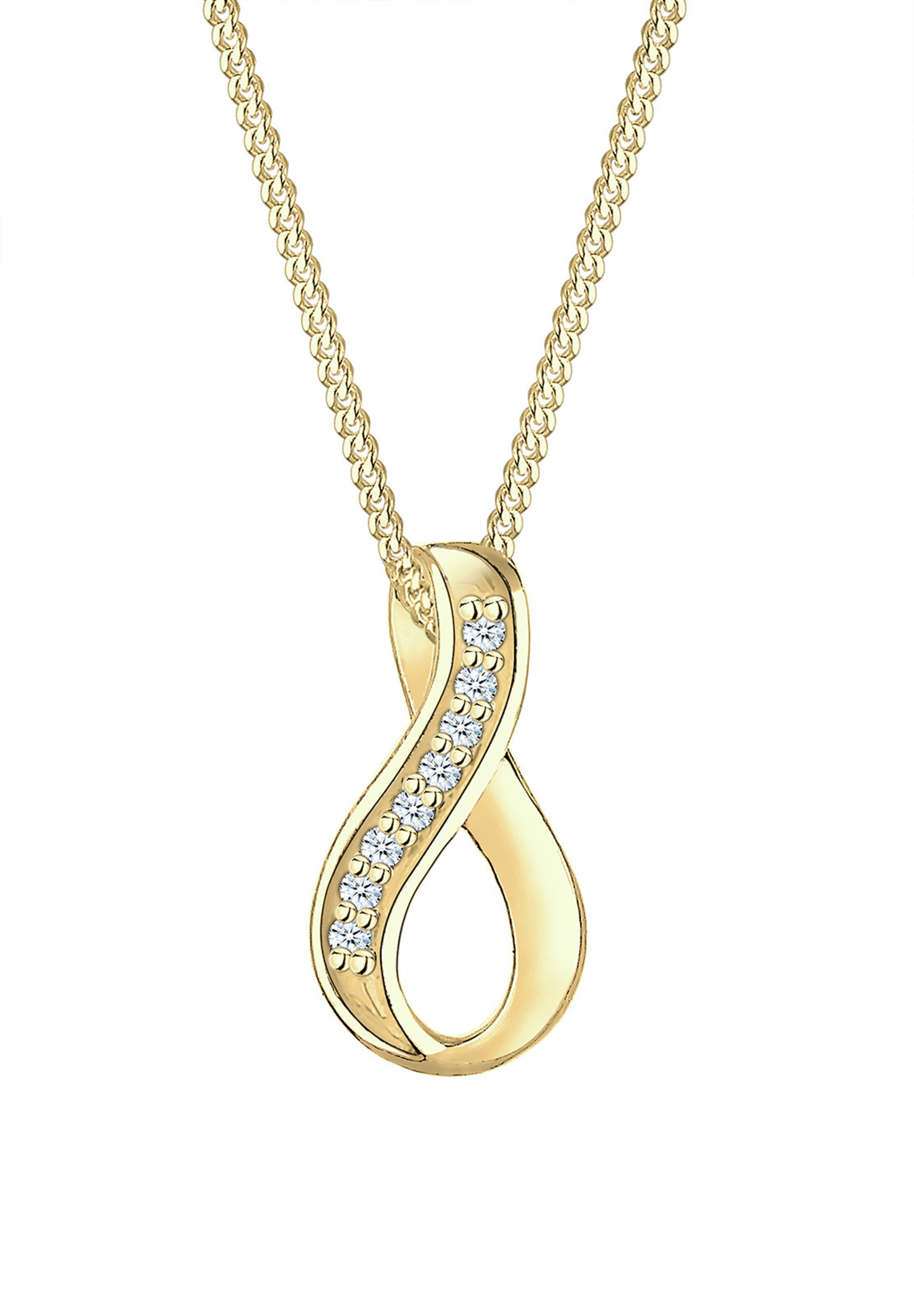 Elli DIAMONDS Ketting 'Infinity' in Goud