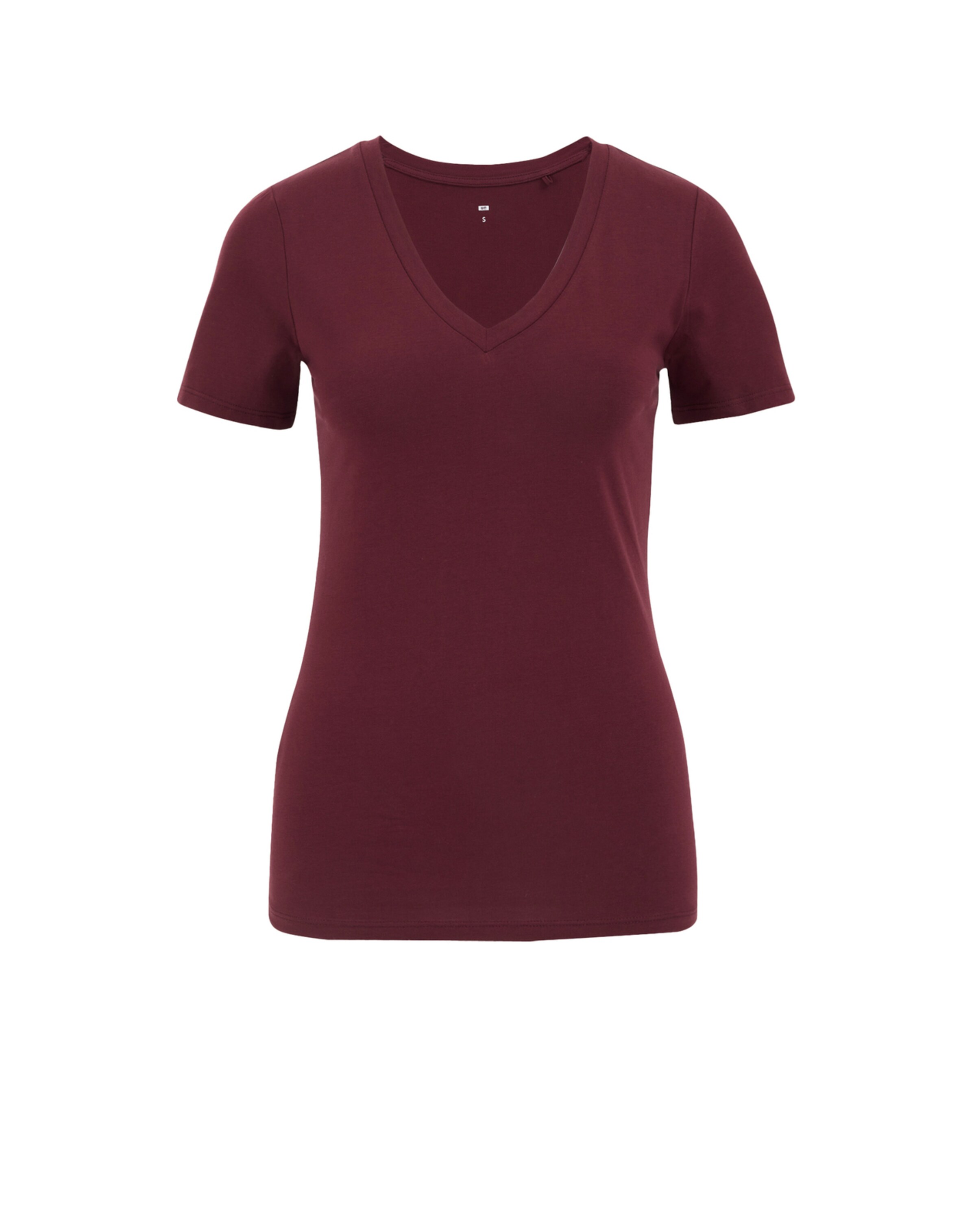 Marškinėliai iš WE Fashion, spalva – burgundiško vyno spalva / vyno raudona spalva, Prekių apžvalga