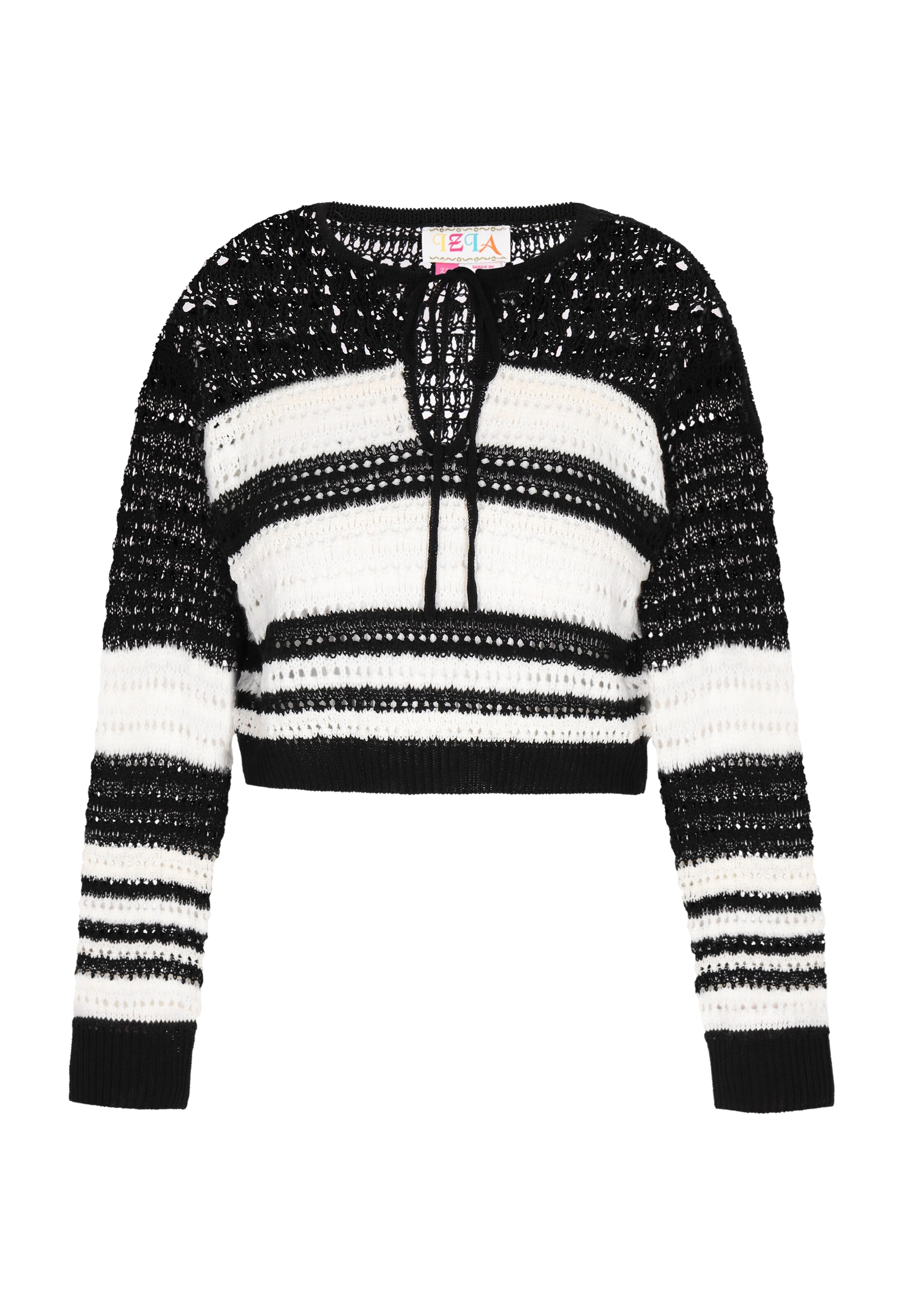 IZIA Kampsun 'Fashion Look', värv must: eest vaates