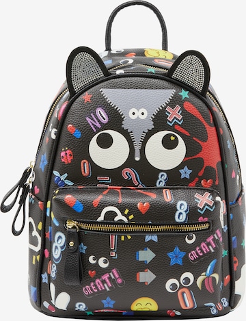 MYMO Рюкзак 'Pop Eyetheme' в Черный: спереди