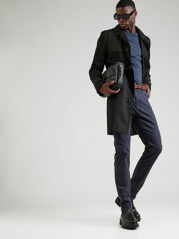 INDICODE JEANS Slimfit Chino hlače 'GOWER' | modra barva