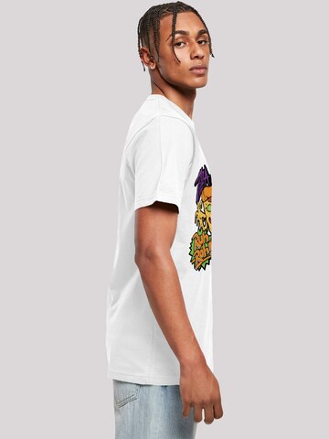 F4NT4STIC Shirt 'Pizza Ghost' in White