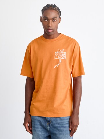 Tricou 'BRK' de la Jordan pe portocaliu: față