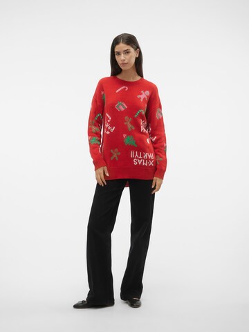 Pull-over 'XMASPARTY ' VERO MODA en rouge