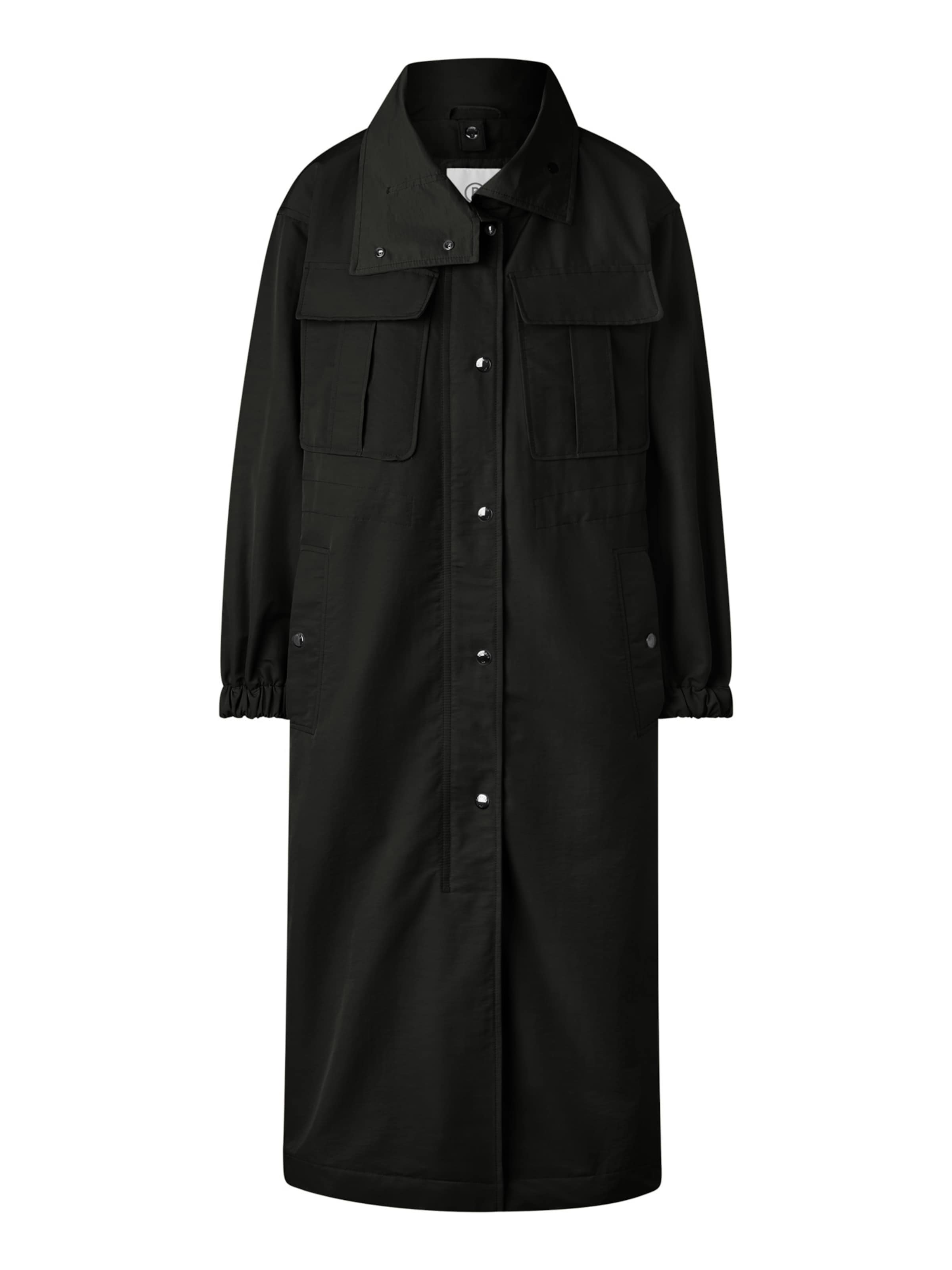 BOGNER Between-Seasons Coat 'Elektra' in Black: front