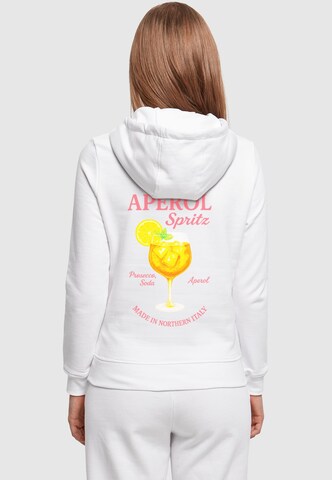 Merchcode Sweatshirt 'Aperol Spritz' in Weiß: Vorderseite