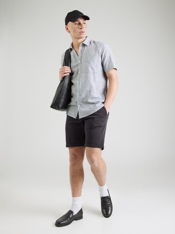 QS Regular Fit Hemd in Blau