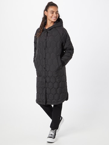 Q/S by s.Oliver Between-Seasons Coat in Black: front