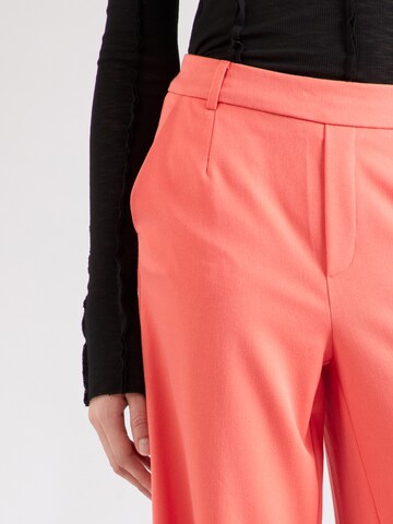 VILA Wide leg Bandplooibroek 'VIVarone' in Rood