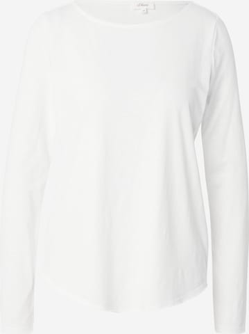 T-shirt s.Oliver en blanc : devant