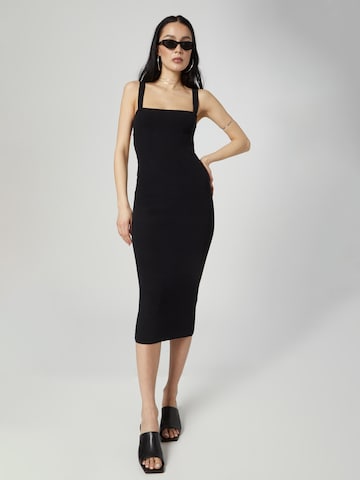 ABOUT YOU x Chiara Biasi Knitted dress 'Rea' in Black