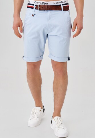 INDICODE JEANS Regular Shorts ' Creel ' in Blau: predná strana