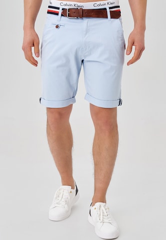 INDICODE JEANS Regular Shorts ' Creel ' in Blau: predná strana