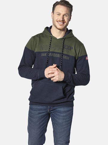 Jan Vanderstorm Sweatshirt ' Jerres ' in Blauw: voorkant