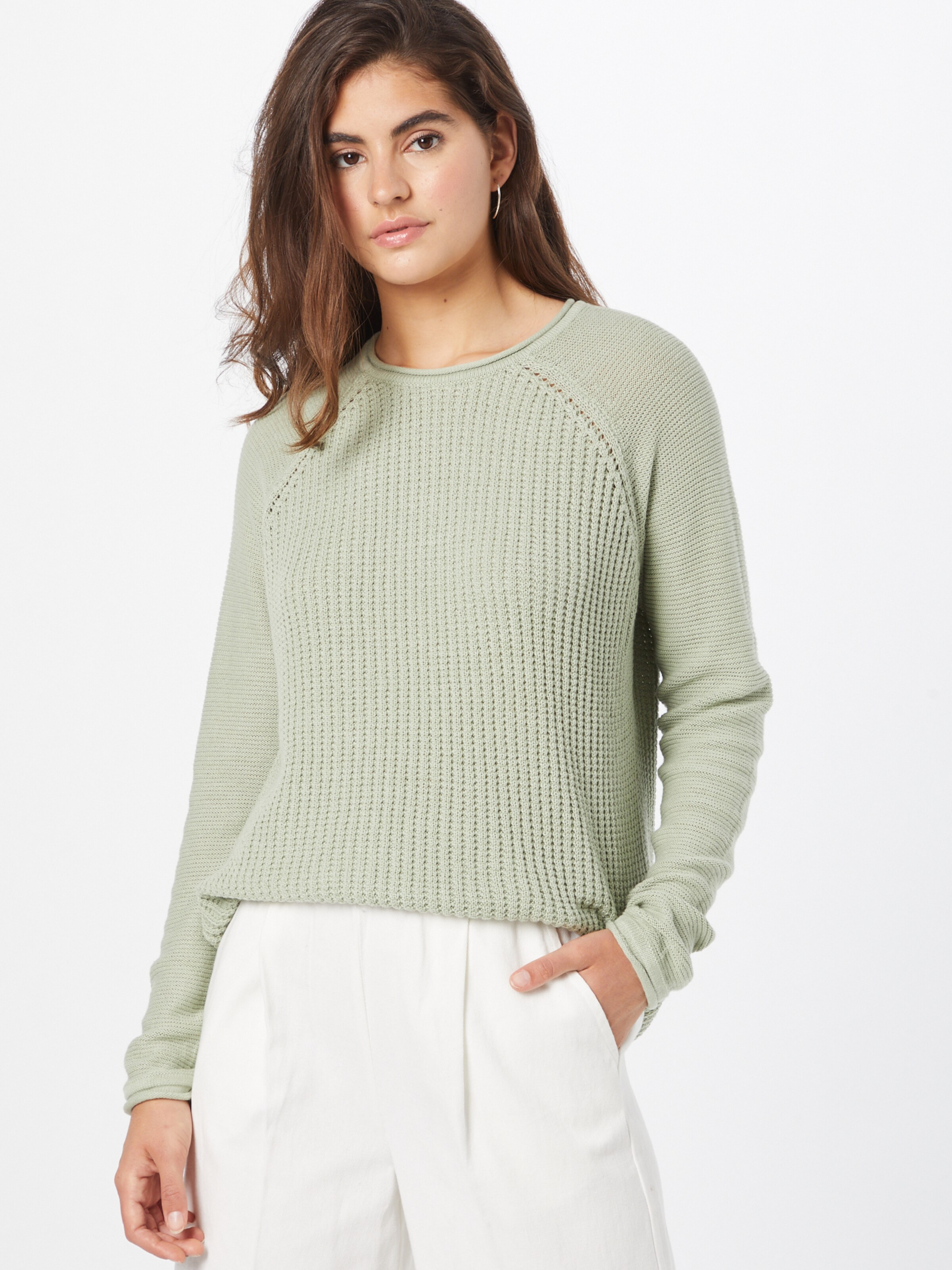 Ekouaer Pullover Sweaters for Women Long Sleeve Side Split Hi-Low Sweater Tops 
