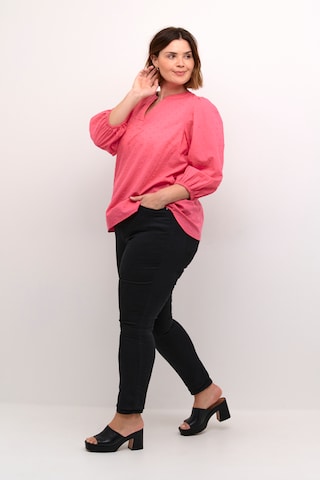 KAFFE CURVE Bluse 'Jolana' in Pink