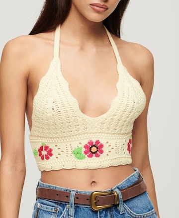 Bustier Tops en tricot Superdry en jaune