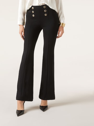 CALZEDONIA Flared Hose 'SAILOR' in Schwarz