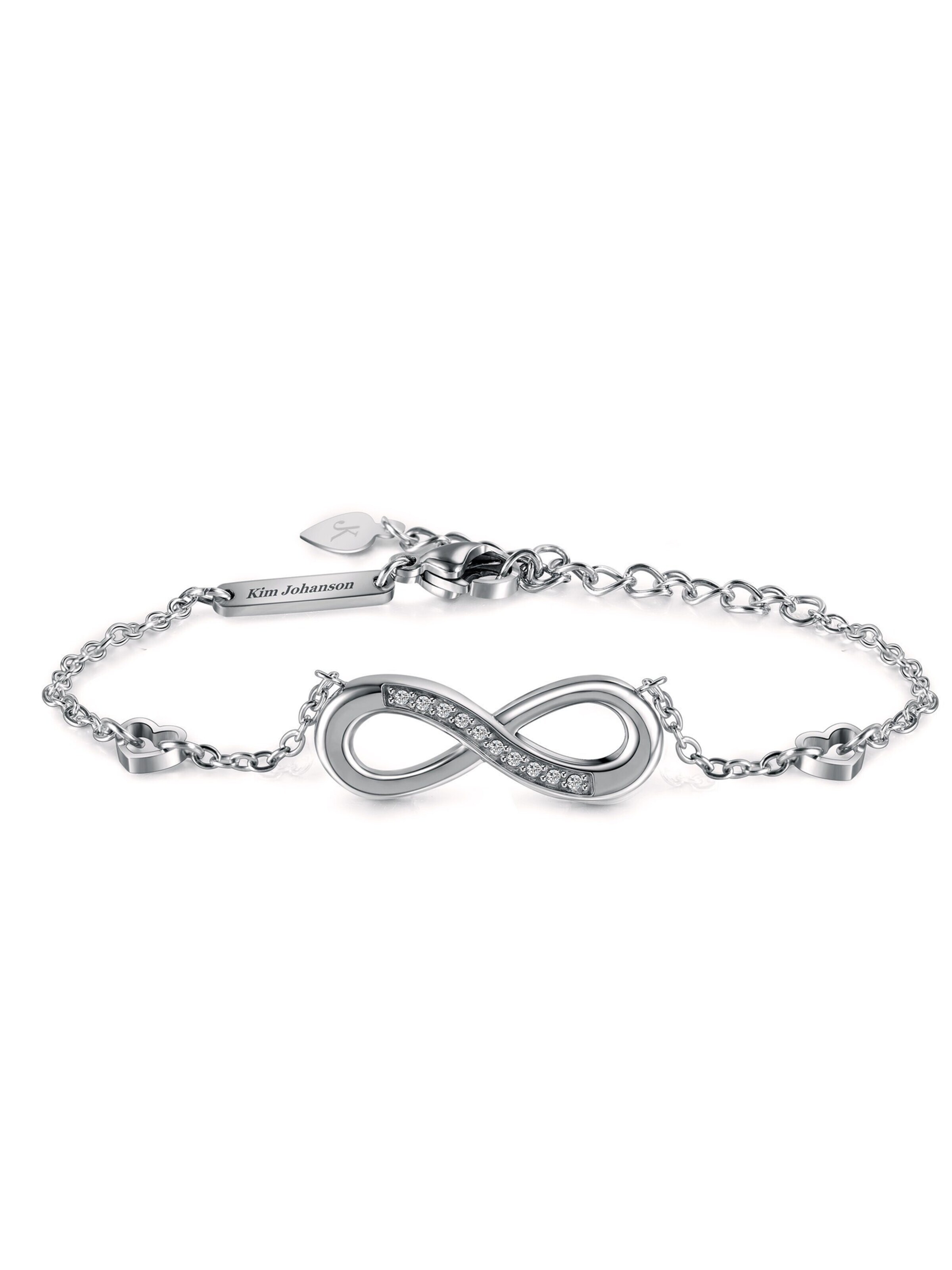 Kim Johanson Armband 'Infinity'‌‌‌‌‌‌‌‌‌ in Silber: Vorderseite