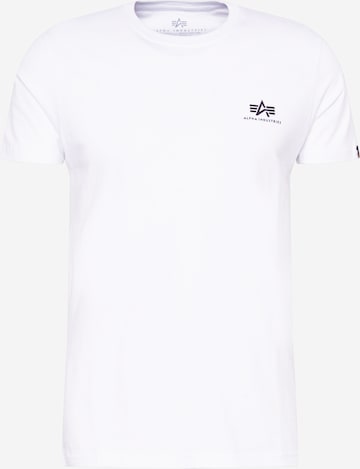 T-Shirt ALPHA INDUSTRIES en blanc : devant