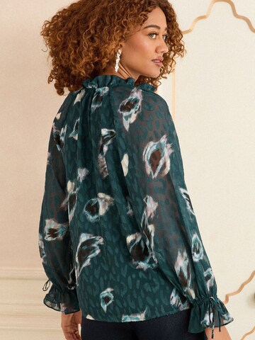 love & roses - Blusa em verde