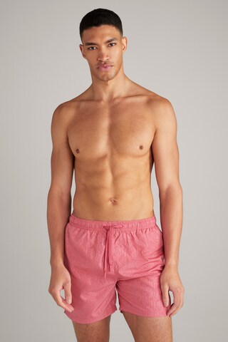 JOOP! Jeans Badeshorts 'Siesta Beach' in Pink: predná strana