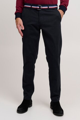 FQ1924 Regular Chino 'Ryan' in Zwart: voorkant