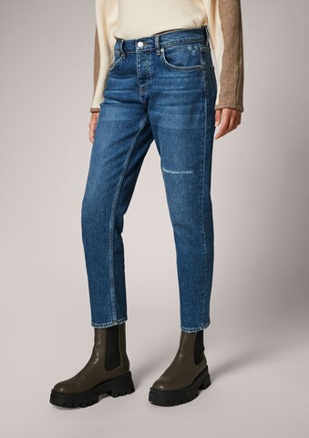 comma casual identity Regular Jeans in Blauw: voorkant