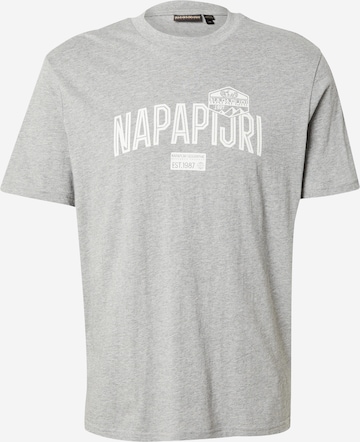T-Shirt 'FUNES' NAPAPIJRI en gris : devant