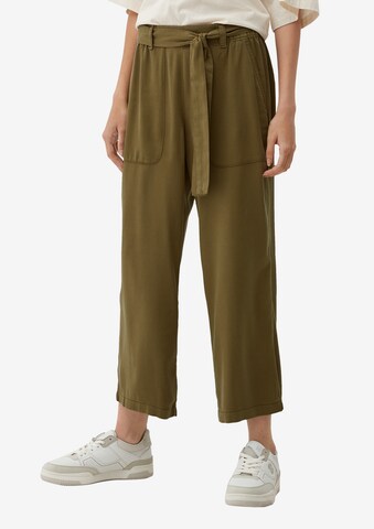 s.Oliver Loose fit Trousers in Green: front