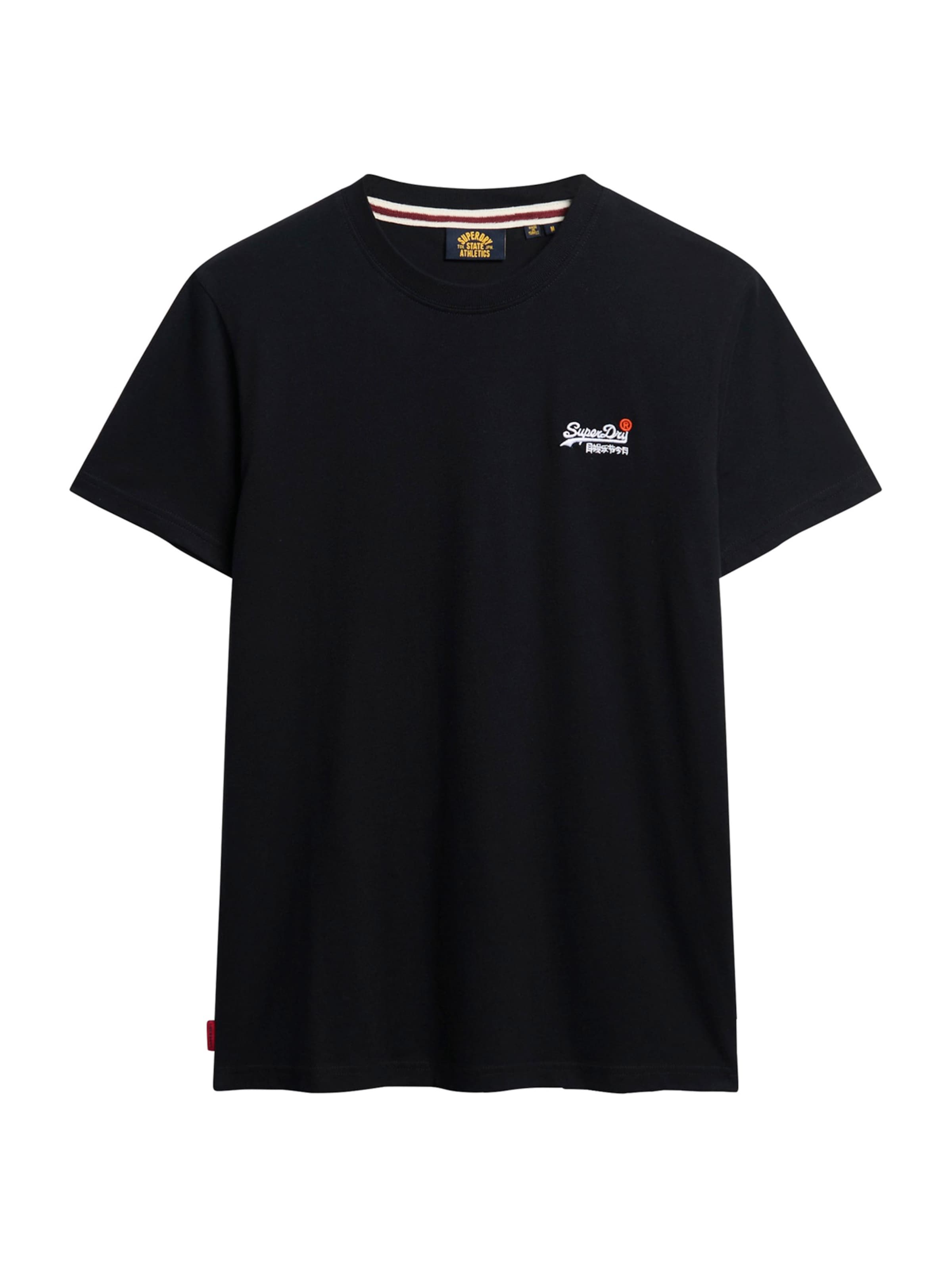 Superdry & Co Paita 'ESSENTIAL' värissä musta: etupuoli