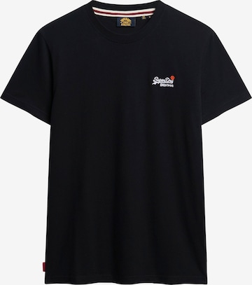 Superdry & Co Paita 'ESSENTIAL' värissä musta: etupuoli