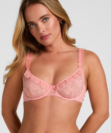 Hunkemöller Balconette BH 'Darcy' in Roze: voorkant